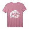 Halloween-Kostüm mit Totenkopf-Motiv und Katze - Süßes schwarzes T-Shirt für Katzen- und Horrorfilm-Fans, perfekt für Halloween und Partys