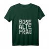 Damen T-Shirt mit böser alter Frau - Sarkasmus, Satire Motiv, V-Ausschnitt, lustiges Frauen Design mit Spruch