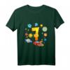 Kinder 7. Geburtstag Rakete Shirt für Jungen und Mädchen - Weltraum Motiv für Kindergeburtstag & Astronomie Fans