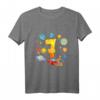 Kinder 7. Geburtstag Rakete Shirt für Jungen und Mädchen - Weltraum Motiv für Kindergeburtstag & Astronomie Fans
