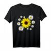 Sonnenblume mit Margeriten Blumenmuster T-Shirt – Buntes, sommerliches Blumenmotiv für Natur- und Blumenliebhaber
