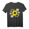 Sonnenblume mit Margeriten Blumenmuster T-Shirt – Buntes, sommerliches Blumenmotiv für Natur- und Blumenliebhaber