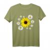 Sonnenblume mit Margeriten Blumenmuster T-Shirt – Buntes, sommerliches Blumenmotiv für Natur- und Blumenliebhaber