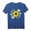 Sonnenblume mit Margeriten Blumenmuster T-Shirt – Buntes, sommerliches Blumenmotiv für Natur- und Blumenliebhaber