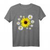 Sonnenblume mit Margeriten Blumenmuster T-Shirt – Buntes, sommerliches Blumenmotiv für Natur- und Blumenliebhaber