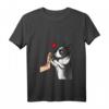 Damen Boston Terrier Hunde Liebe T-Shirt mit V-Ausschnitt – Perfektes Geschenk für Hundeliebhaber und Boston Terrier Fans