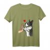 Damen Boston Terrier Hunde Liebe T-Shirt mit V-Ausschnitt – Perfektes Geschenk für Hundeliebhaber und Boston Terrier Fans