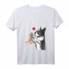 Damen Boston Terrier Hunde Liebe T-Shirt mit V-Ausschnitt – Perfektes Geschenk für Hundeliebhaber und Boston Terrier Fans