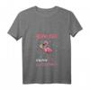 Damen T-Shirt 'Bin da kann losgehen' für Mädelsabend, Junggesellinnenabschied & Polterabend mit Flamingo Deko