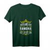 Damen T-Shirt mit V-Ausschnitt - Alles wird gut! Ramona ist jetzt da! Personalisiertes Prinzessinnen-Design mit Krone