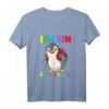 Kinder Ich bin Erstklassig Pinguin mit Schulranzen - Süßes T-Shirt zur Einschulung für Erstklässler & Grundschulkinder