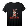 Horror Gothic Schwarzer Humor lustiges Sarkasmus Böses Hasi T-Shirt – Perfektes Geschenk für Gothic Fans, Horrorfilm-Liebhaber, Halloween und Ostern