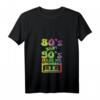 Damen Retro T-Shirt 80er & 90er Jahre - Vintage V-Ausschnitt, Nostalgie Outfit für Fans & Partygänger