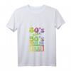 Damen Retro T-Shirt 80er & 90er Jahre - Vintage V-Ausschnitt, Nostalgie Outfit für Fans & Partygänger