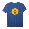 Bienenwabe mit Bienenmotiv weiss – Naturschutz T-Shirt für Bienenschützer, Imker und Honigfans