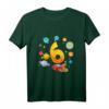 Kinder 6. Geburtstag Rakete Shirt Weltraum für Jungen - Geschenkidee mit Planeten und fliegender Rakete für den Kindergeburtstag