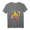 Kinder 6. Geburtstag Rakete Shirt Weltraum für Jungen - Geschenkidee mit Planeten und fliegender Rakete für den Kindergeburtstag