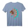 Indianer-Häuptling Kopfschmuck T-Shirt – Lustiges Geschenk für Indianer-Fans & Partyideen