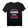 Claudia Vorname Name Rufname Geschenk T-Shirt - Witziges & Personalisierbares Outfit für Frauen & Mädchen, perfekt als Geburtstags- oder Freundschaftsgeschenk