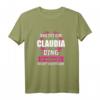 Claudia Vorname Name Rufname Geschenk T-Shirt - Witziges & Personalisierbares Outfit für Frauen & Mädchen, perfekt als Geburtstags- oder Freundschaftsgeschenk