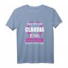 Claudia Vorname Name Rufname Geschenk T-Shirt - Witziges & Personalisierbares Outfit für Frauen & Mädchen, perfekt als Geburtstags- oder Freundschaftsgeschenk
