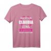 Claudia Vorname Name Rufname Geschenk T-Shirt - Witziges & Personalisierbares Outfit für Frauen & Mädchen, perfekt als Geburtstags- oder Freundschaftsgeschenk