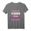 Claudia Vorname Name Rufname Geschenk T-Shirt - Witziges & Personalisierbares Outfit für Frauen & Mädchen, perfekt als Geburtstags- oder Freundschaftsgeschenk