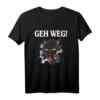 Kaffee Katze Kater T-Shirt mit Lustigen Sprüchen für Damen & Herren – Perfekte Geschenkidee für Morgenmuffel, Kollegen und Katzenfans