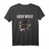 Kaffee Katze Kater T-Shirt mit Lustigen Sprüchen für Damen & Herren – Perfekte Geschenkidee für Morgenmuffel, Kollegen und Katzenfans