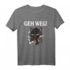 Kaffee Katze Kater T-Shirt mit Lustigen Sprüchen für Damen & Herren – Perfekte Geschenkidee für Morgenmuffel, Kollegen und Katzenfans