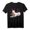 Dogo Argentino Hund mit Plüschtier und Herzen - Lustiges Hundemotiv T-Shirt für Hundehalter, Hundefans und Kinder