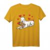 Dogo Argentino Hund mit Plüschtier und Herzen - Lustiges Hundemotiv T-Shirt für Hundehalter, Hundefans und Kinder