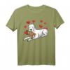 Dogo Argentino Hund mit Plüschtier und Herzen - Lustiges Hundemotiv T-Shirt für Hundehalter, Hundefans und Kinder