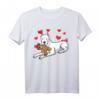 Dogo Argentino Hund mit Plüschtier und Herzen - Lustiges Hundemotiv T-Shirt für Hundehalter, Hundefans und Kinder