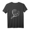 Hundemotiv für Hundemamas - Herz mit Hundepfote T-Shirt für echte Dog Moms, trendiges Geschenk für Hunde-Liebhaberinnen