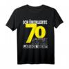 70: Geburtstag Ich Habe 70 Überlebt - Lustiges T-Shirt zum runden Geburtstag, ideale Geschenkidee für Eltern, Freunde & Feierdekoration