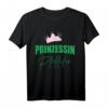 Prinzessin Pfeffifee Saufen & Apres Ski T-Shirt mit Pfefferminzlikör – Witziges Feierabend- und Partyshirt für Freunde und Fans von Likör und Spaß