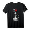 I love Shisha mit Pfeife Herz T-Shirt – Trendiges Motiv für Wasserpfeifen-Liebhaber und Shisha Fans in Bars, Cafés & bei Freunden