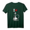 I love Shisha mit Pfeife Herz T-Shirt – Trendiges Motiv für Wasserpfeifen-Liebhaber und Shisha Fans in Bars, Cafés & bei Freunden