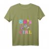 Damen 80er Party Outfit Kostüm - Retro 80s Girl T-Shirt mit V-Ausschnitt für Fasching, Karneval & Rave