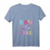 Damen 80er Party Outfit Kostüm - Retro 80s Girl T-Shirt mit V-Ausschnitt für Fasching, Karneval & Rave
