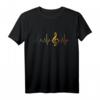 Musik Herzschlag Notenschlüssel EKG Violinschlüssel Musiker T-Shirt - Retro Design für Musikliebhaber und Instrumentalisten