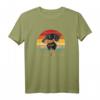 Vintage Dachshund Sunset Dog Lover T-Shirt – Retro Geschenk für Hundeliebhaber, Dachshund Fans und Hundebesitzer zu Geburtstag & Weihnachten