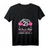Damen 21. Geburtstag T-Shirt - Ich Kann Alles Ich Weiß Alles mit V-Ausschnitt, Perfekt für die Geburtstagsparty und als Geschenk