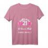 Damen 21. Geburtstag T-Shirt - Ich Kann Alles Ich Weiß Alles mit V-Ausschnitt, Perfekt für die Geburtstagsparty und als Geschenk