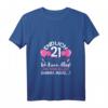 Damen 21. Geburtstag T-Shirt - Ich Kann Alles Ich Weiß Alles mit V-Ausschnitt, Perfekt für die Geburtstagsparty und als Geschenk