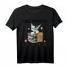 Lustiges Katzen und Bücher Spruch Watercolor T-Shirt – Niedliches Geschenk für Katzen- und Buchliebhaber, Damen & Herren