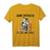 Lustiges Katzen und Bücher Spruch Watercolor T-Shirt – Niedliches Geschenk für Katzen- und Buchliebhaber, Damen & Herren