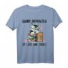 Lustiges Katzen und Bücher Spruch Watercolor T-Shirt – Niedliches Geschenk für Katzen- und Buchliebhaber, Damen & Herren