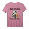 Lustiges Katzen und Bücher Spruch Watercolor T-Shirt – Niedliches Geschenk für Katzen- und Buchliebhaber, Damen & Herren